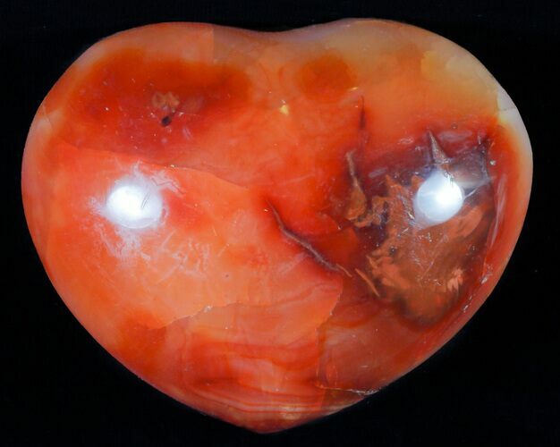 Colorful Carnelian Agate Heart #59548